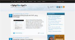 Desktop Screenshot of phpdevtips.com