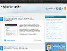 Tablet Screenshot of phpdevtips.com